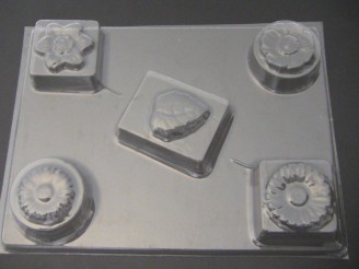 508 Flower Bar Chocolate Candy Mold